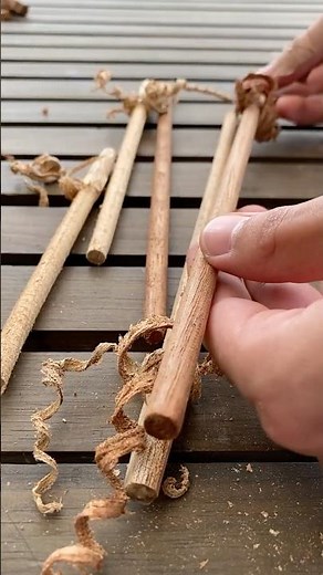 Easy way to make dowels from scratch #diy #woodworking