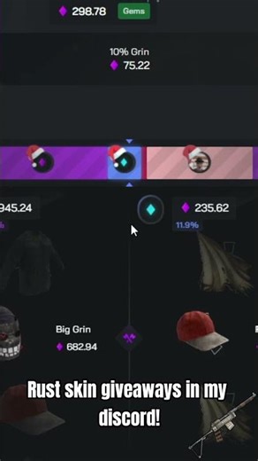I pulled two Big Grins!#gambling #gaming #streamer #rust #rustgambling
