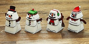 Build a 3D Snowman Activity
