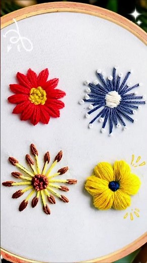 3D Embroidery Flower Design | Stunning Raised Flower Stitch Tutorial
