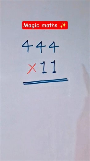 Magic maths ✨️ #maths #mathstricks #tricks