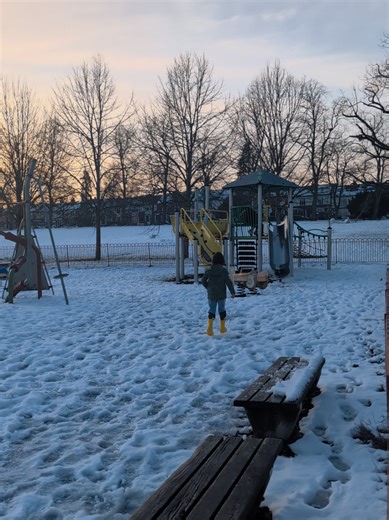 slippery park walks #snowday