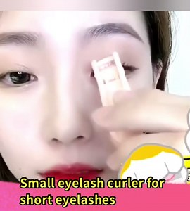 Eyelash-Curler Refill-Pads with Small Eyelash-Curler - Total 7 Silicone Replacement Pads, Lash Curler and Corner Curler Kit for All Types Eyelashes (Pink)