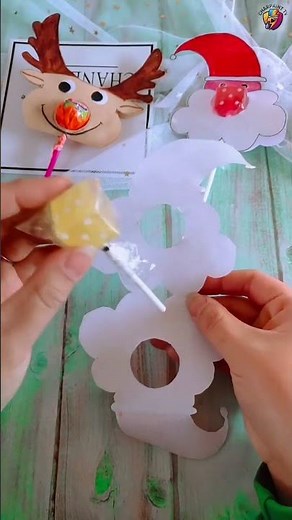 DIY Christmas Lollipop Holders | Cute Santa & Reindeer Craft 🎄