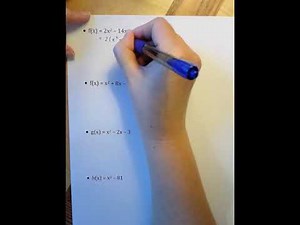 Math 2 - Module 2.7 Factoring