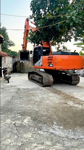 giant excavators fight each other #hulk #shorts #funny