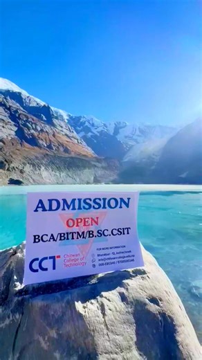 Education that touches the peak of excellence 🏔️🎓 Chitwan College of Technology (CCT) — Where your IT journey begins with inspiration and ambition. Admission Open for BCA, BITM & B.Sc.CSIT – 2025 Join Chitwan College of Technology (CCT) and reach new heights in IT education. 🚀 #CCTCollege #AdmissionOpen #BITM #BCA #BScCSIT #TUAffiliated #EducationBeyondBoundaries | Chitwan College of Technology - CCT