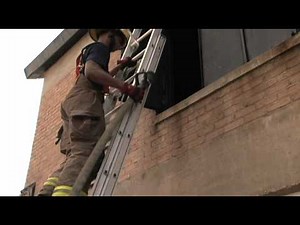Charged Hoseline Up Extension Ladder