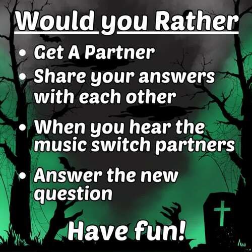Halloween Would You Rather - Social Activity