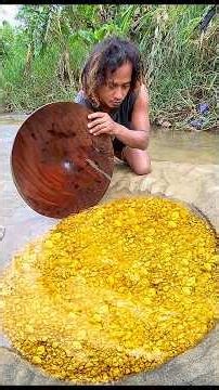 Big Jackpot,,This Man Found a Pile of Gold Nuggets in a Small Pool #golddiscovery #findgold