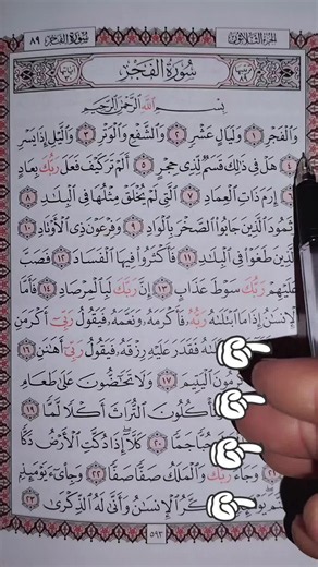 Surah Al-Fajr Recitation — Quran Kareem Part 3040