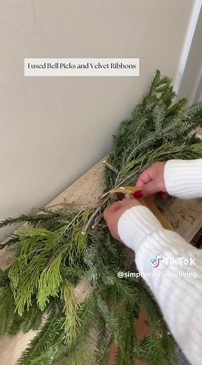 One of my favorite DIYs. Last Year, I had extra Pine Branches so I created a Swag. It took me about 5 mins to create and I love the smell. I kept it simple with bells and velvet ribbon. I am no expert at tying ribbons so I went with my classic shoe-tying method. To keep your Swags and Wreaths from drying make sure to mist with water every 1-2 days. This will help keep them properly hydrated so they will last longer. Save this post for future inspiration and check out my stories for more✨ #holida