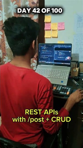 Day 42 of 100 Days of Web Development 🚀REST API • CRUD • Express.js 🔥