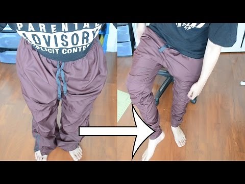DIY: Baggy to Skinny Thrifted Trackpants! | KAD TRANSFORMATION #3