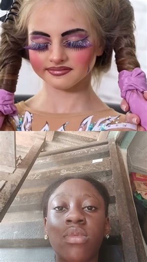 from competition to beauty salon: A gymnastics makeup transformation