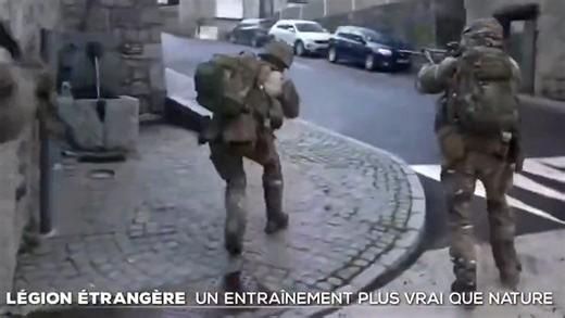 Foreign Legion Trains in French Villages
