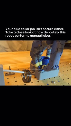Artificial Intelligence & Technology on Instagram: "Robotic manipulation has reached a point where machines can handle small components, align parts, and complete assembly tasks with a level of precision that was previously limited to trained human hands. Systems like this combine vision models, force sensing, and fine motor control to understand object shape, resistance, and positioning in real time rather than following rigid pre programmed paths. Media: Kyber Labs Follow @achieving.ai for mor