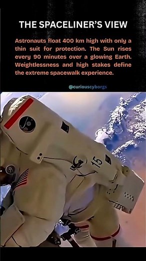 What It’s Like to Float Outside Earth 😨🌍 Real Spacewalk!