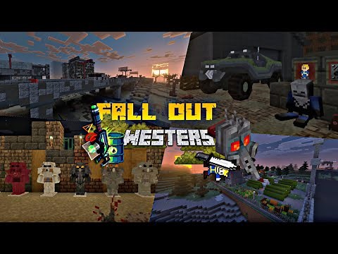 Minecraft Fallout Westers MCPE bedrock (Addon showcase) 21.1+