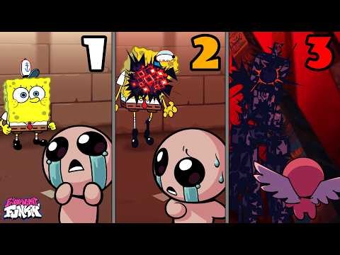 FNF: Isaac VS Spongebob // +Cutscenes // BIKINI HORRORS V3 █ Friday Night Funkin' █