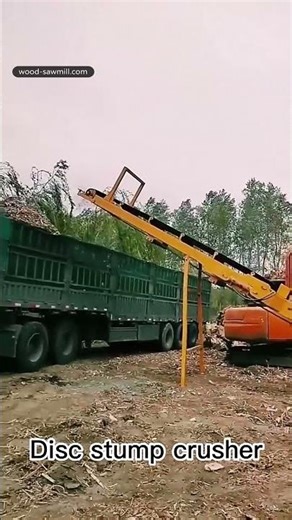 Large Tree Roots Crusher Machine Mobile Disc Tub Tree Stump Grinding Machine