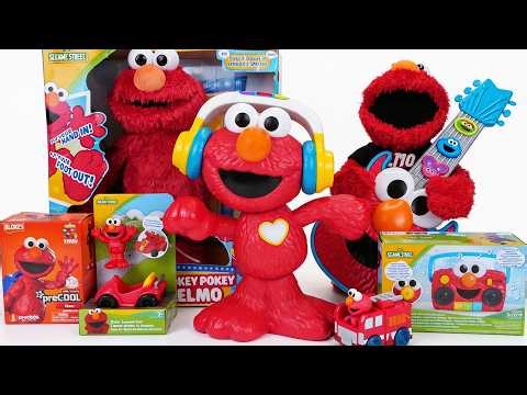 Unboxing and Review of Sesame Street Elmo Toys Collection ASMR