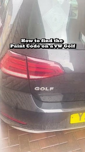 How to find the paint code on a VW Golf #shorts