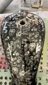 9.6K views · 97 reactions | Restore & Hydro Dip Motorcycle Fuel Tank  #hydrodip #hydrodipping #custompaint #custombike #thedipmonkeygarage | The Dip Monkey Garage | Facebook