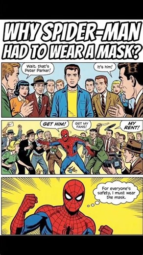 Why SPIDER-MAN had to wear a mask ?? 😱