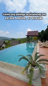 1.5K reactions · 314 shares | Payapa. Presko. Relaxing. Overlooking views + jacuzzi + infinity pool. ₱7,000 lang! Book na! 90 mins from SM North Edsa, pero parang malayo sa stress. #secretcabinsresort #staycationpampanga #resort | Secret Cabins Resort | Facebook