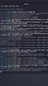 SQL Injection using Sqlmap