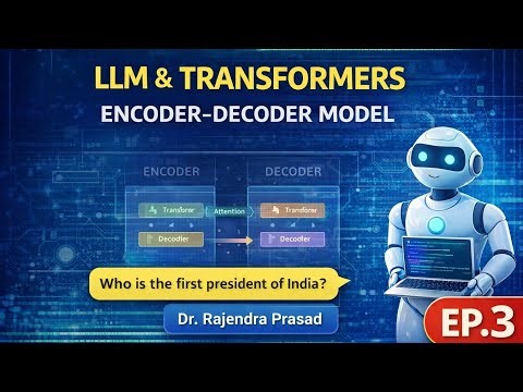 LLM Transformer Explained | Encoder–Decoder Model with Example (Tamil)