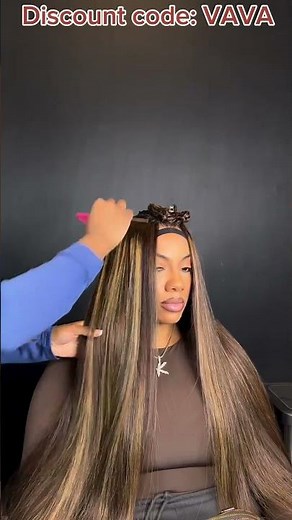 Honey Brown Hair Extension Install with 2x6 Lace Closure! Sew-in without Leave Out