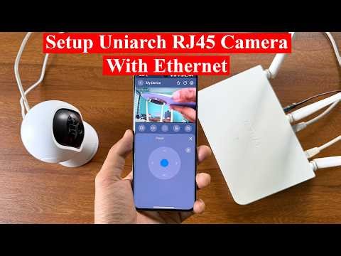 How to setup Uniarch RJ45 camera with a LAN Cable