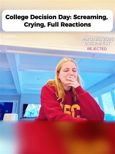 COLLEGE DECISION REACTIONS I’ll Always Remember#clollege #reaction #usa #foryou #collegeapps #collegeapplications #collegeapplication #university