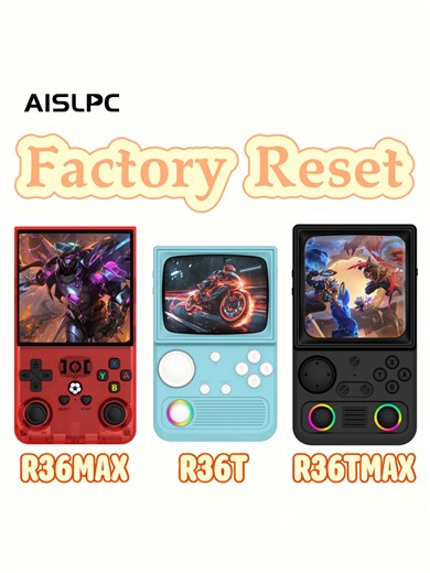 How to Factory Reset R36T, R36MAX & R36TMAX ① Press and hold the Left Joystick L2 at the same time. ② Quickly click the “Y” button 3 times (marked