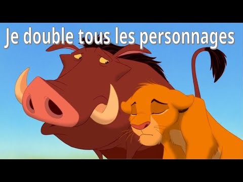 Fandub - Le Roi Lion - Simba sauvé par timon et pumba - (Solo Performance)