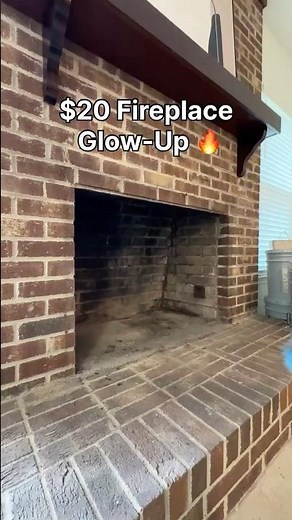 $20 Fireplace Makeover with Heat-Resistant Paint 🔥 | Easy DIY Refresh