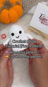 👻 Crochet Ghost, Tutorial (Free Pattern) #crochet #ghost #amigurumi #freepattern #diy #viral #fypシ
