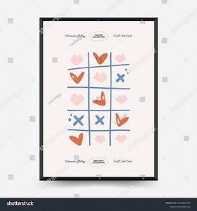 Modern Romantic Valentines Day Vertical Flyer Stock Vector (Royalty Free) 2415947537 | Shutterstock