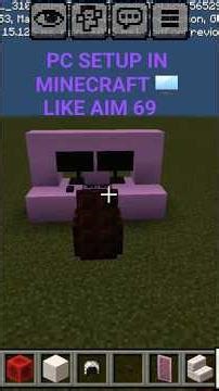 How to make pc setup in minecraft #minecraft #gaming