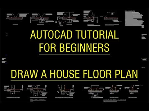 AutoCAD Tutorial for Beginners - Draw A House Floor Plan