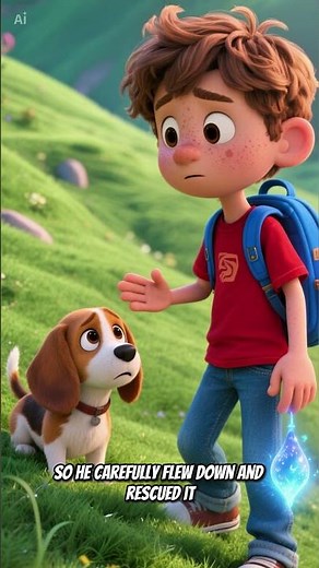 Sam and the Flying Backpack #shortsvideo #cartoon #kids #storytelling #trending