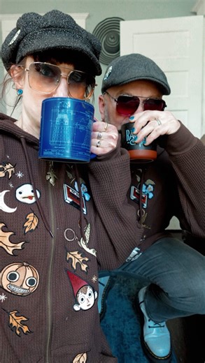 Can you tell these nerds like Over The Garden Wall? 🐸🍂 See ya at Motor City Comic Con! #creative #detroit #digitalcreator @upnorthdave | Create Cohort