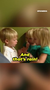 The rain never mattered this much before. “You punched my heart,” said the boy. | Positive