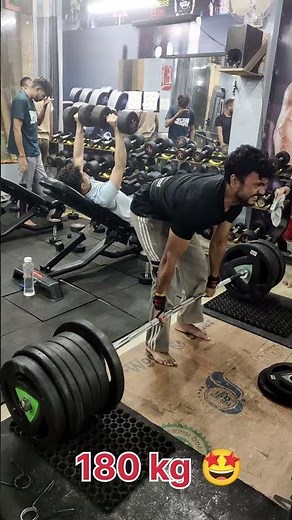 180 kg deadlift 🎯🔥🔥