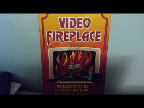 VHS Video Fireplace - 60 Flame-Filled Minutes straight out of 1982