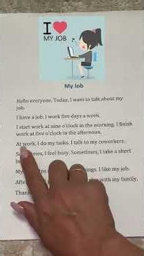 Part 37 || Learn simple English sentences about work, careers, and daily job conversations! #myjob