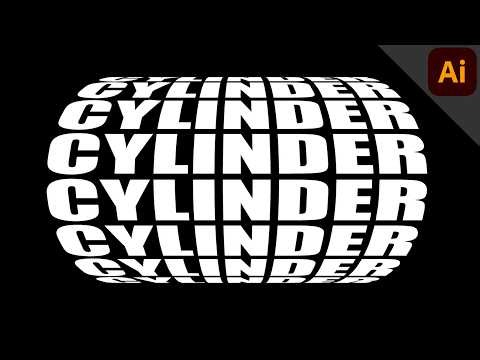 Create a Text Cylinder | ILLUSTRATOR TUTORIAL - TEXT EFFECT