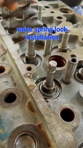 valve spring lock installation #tutorial #mechanic #tips #engine #repair #viralreelsシ #car #automotive Mechatronics Tyronn #legend #howto | Mechatronics Tyronn